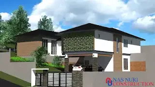 Pelan rumah 1 tingkat 5+1 bedroom