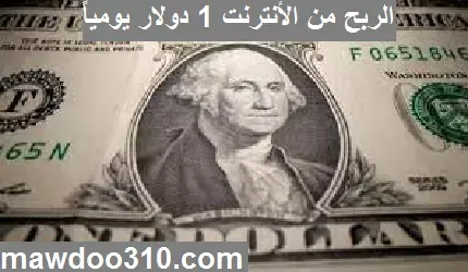 كيفية ربح 1 دولار من الانترنت يومياً