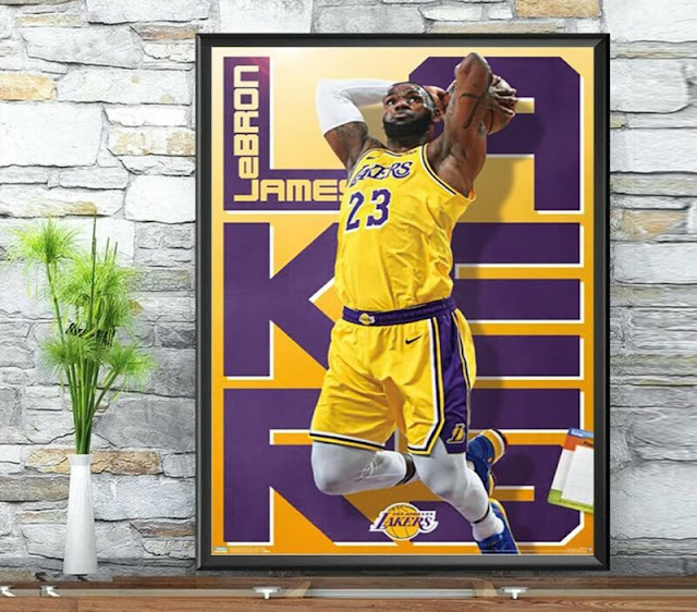 NBA Los Angeles Lakers Lebron James Poster Dunk