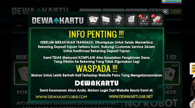 Dewa Poker Agen Judi Online Terbaik Di Indonesia