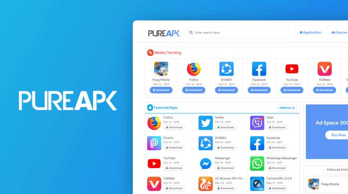 Pure APK Blogger Template