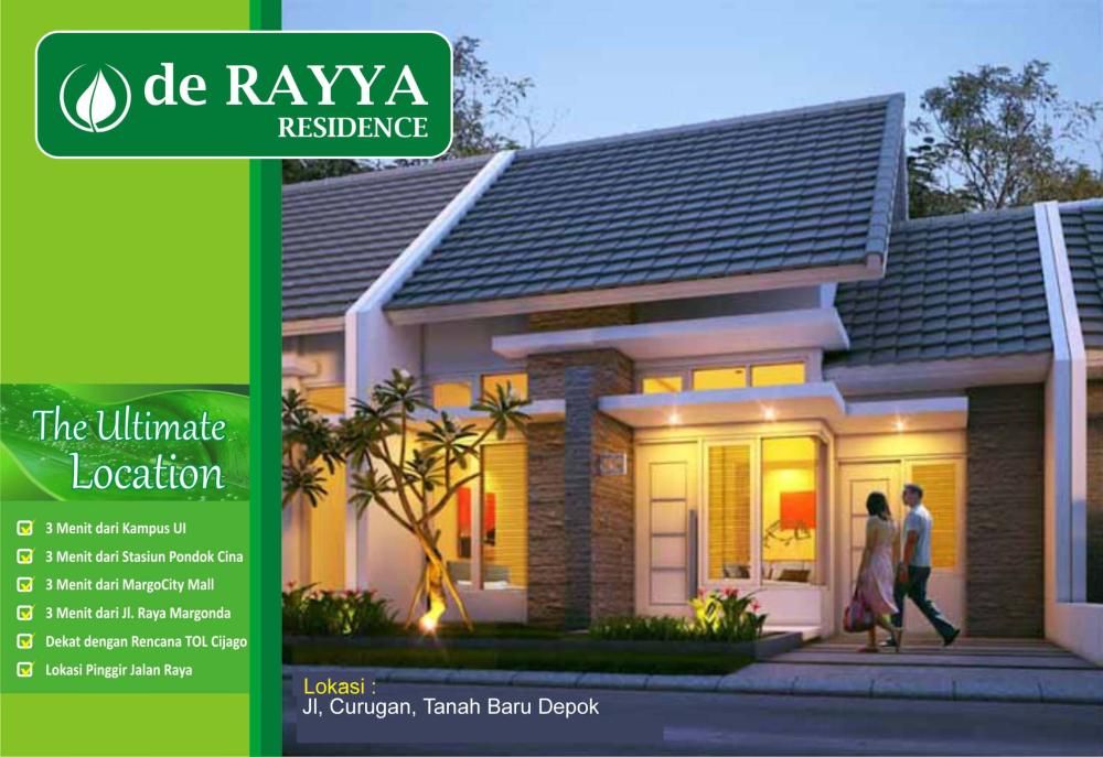  De Rayya Residence - Rumah Minimalis Baru di Tanah Baru, Beji, Depok