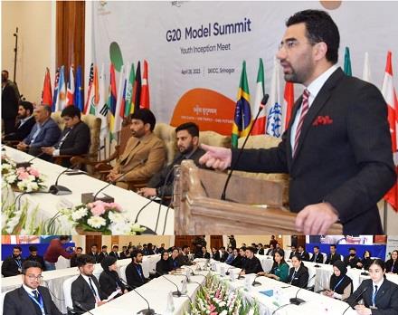 Model G20 Youth Summit held at SKICC Srinagar by Tourism Department