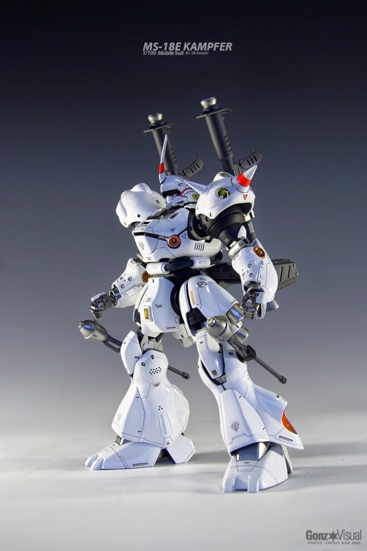 MG 1/100 Kampfer "Red and White" - Painted Build - Gundam 