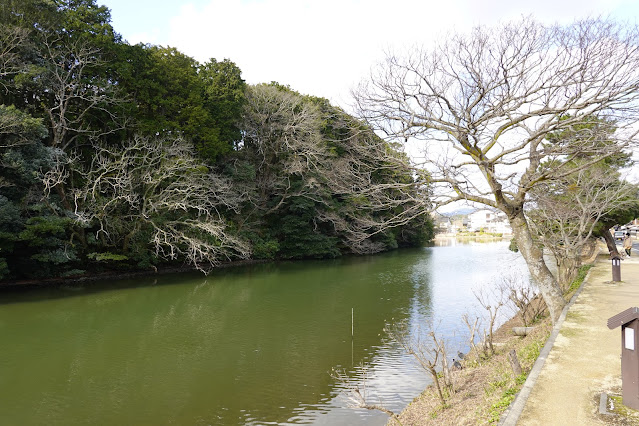 島根県松江市内北堀町 塩見縄手の歩道からの眺望