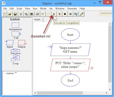 Perintah Memainkan Flow Chart