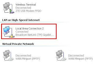 View LAN connections