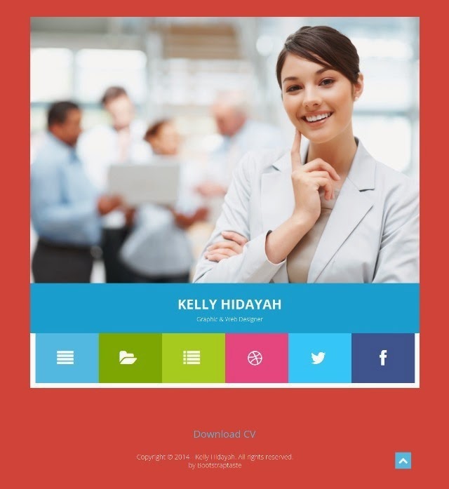 Kelly – Free Bootstrap CV Resume HTML Template