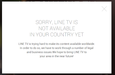 Sorry Line TV is not available in your country yet VPN