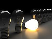 lampada acesa, lampadas apagadas junto com uma acesa, luz, iluminação, idéia, boa ideia, acima da média, ideia boa, ideia criativa, criatividade, criar, 