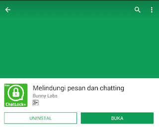 aplikasi untuk mengunci whatsapp yaitu chat lock+