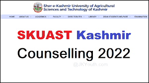 SKUAST Kashmir Councelling Notice Released For 2022