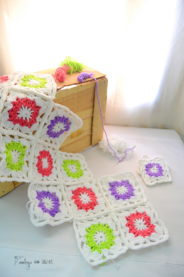 Taplak Meja Vintage Granny Square Selma s Crochet