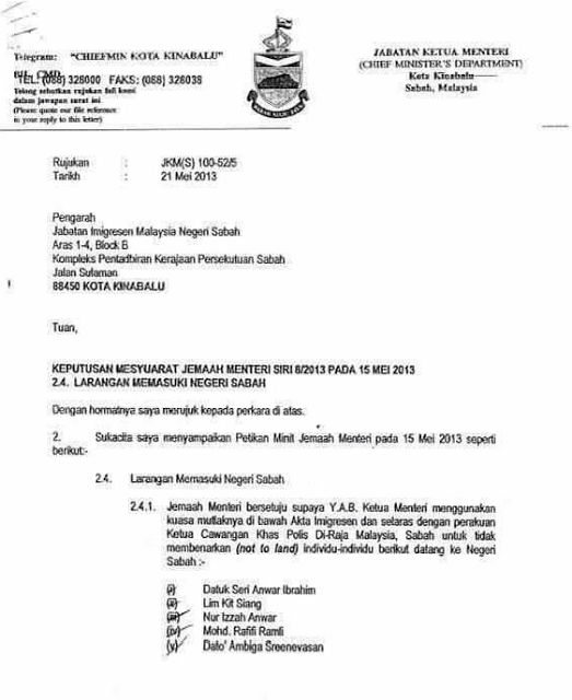 Surat Jabatan Perhutanan Sabah