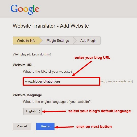 Google Translate Tool