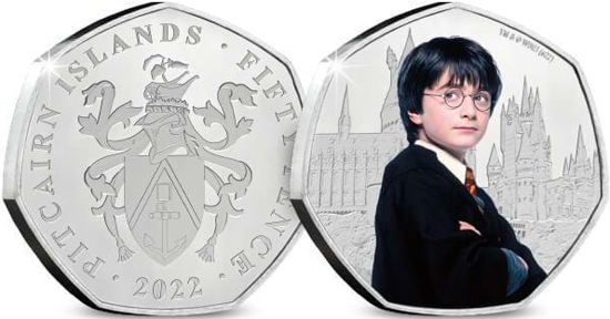 Pitcairn Islands 50 pence 2022 - Harry Potter