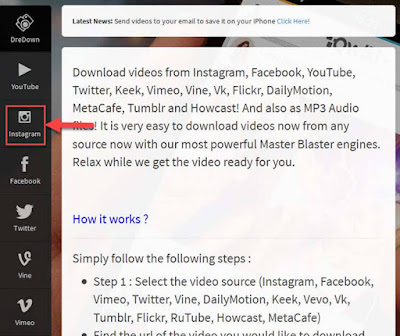 How To Download Instagram Videos On PC Using Dredown