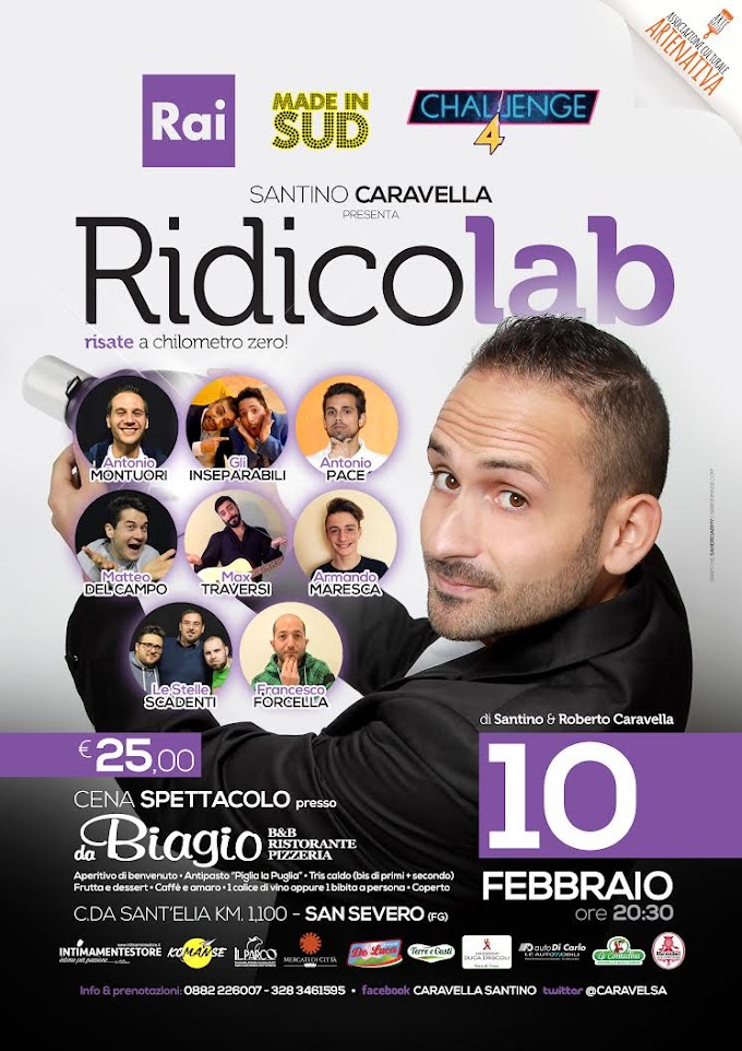 Santino Caravella - il comico di 'Made in Sud' presenta il suo nuovo spettacolo 'Ridicolab Show'