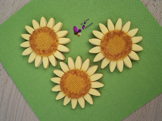 galletas, galletas fondant, fondant, girasoles