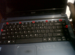 cara bongkar dan pasang keyboard acer 4752