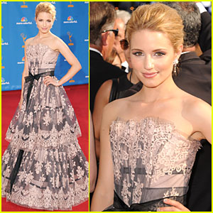  Lace Dress on Dianna Agron Evokes Whimsy And Wonderfulness In Her Emmys Dress