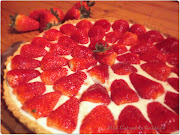 Pour fêter l'arrivée du printemps, une tarte aux fraises. (tarte aux fraises)