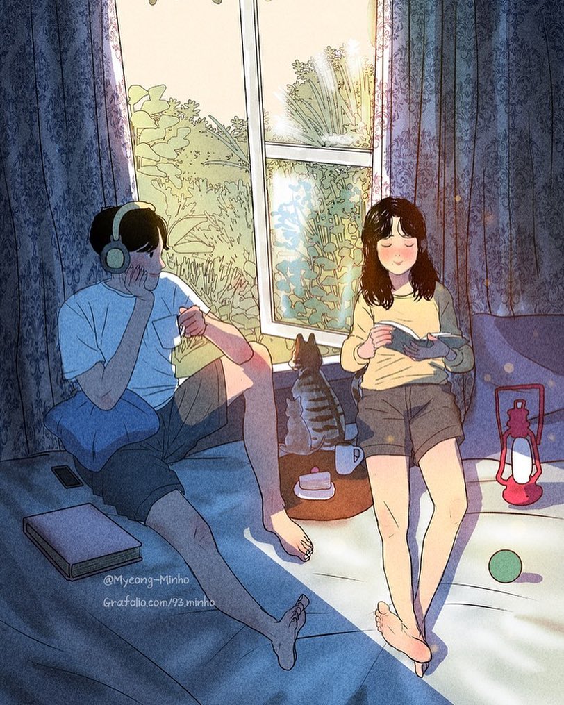 Heart-Warming Illustrations Depict The Romantic Moments Of A Happy Couple