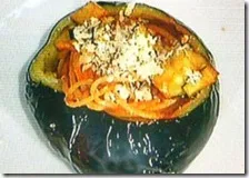 Scrigno di melanzana con spaghetti alla norma