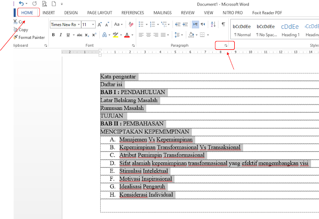 Cara Membuat Daftar Isi yang Baik di Microsoft Word