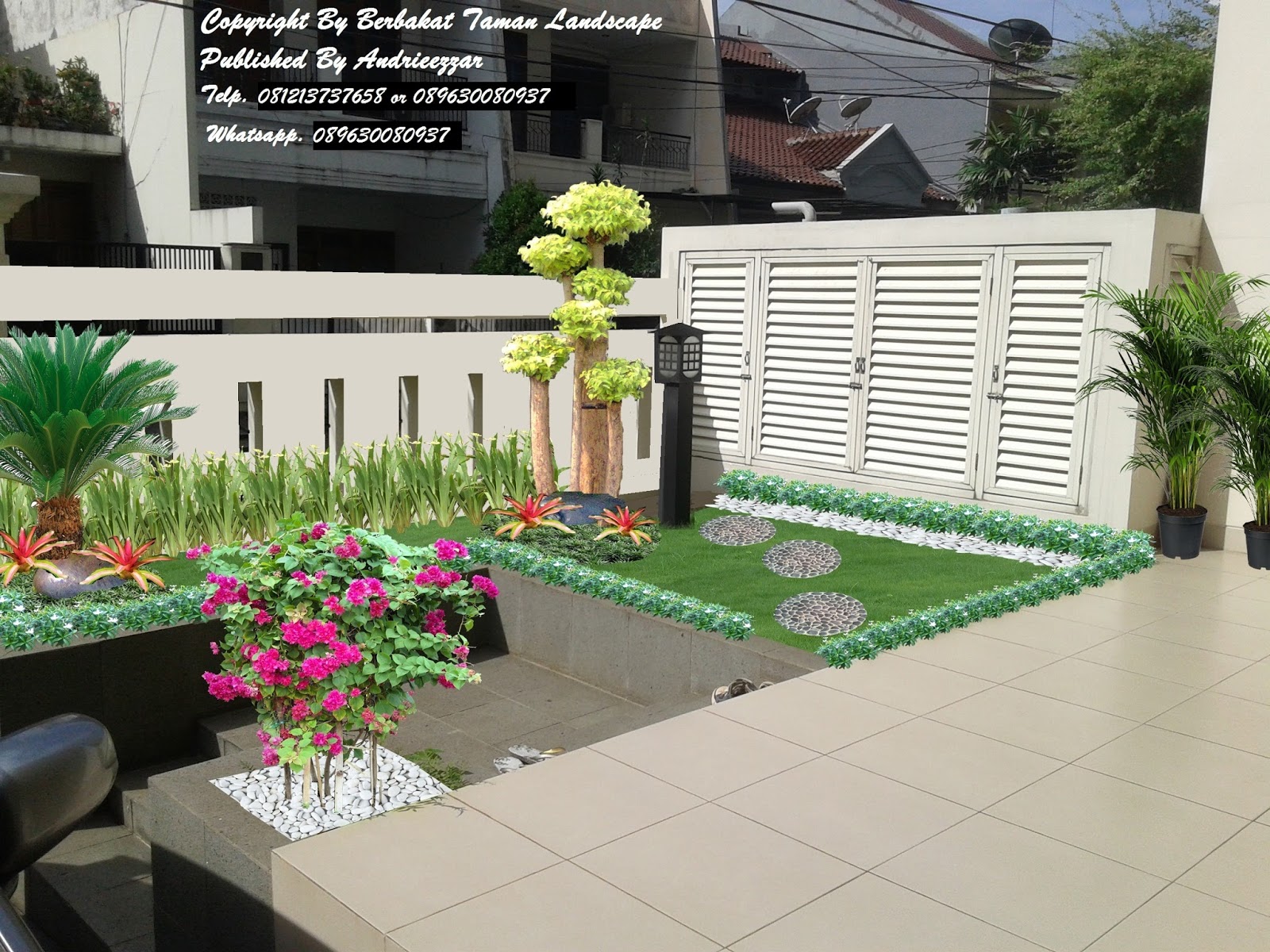 Contoh Desain  Taman  Minimalis  Gambar Taman  Minimalis  