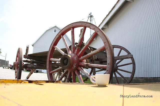 Wooden horse wagon