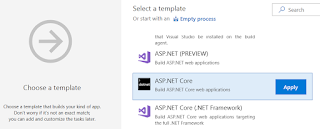 CI build for an ASP.NET Core app