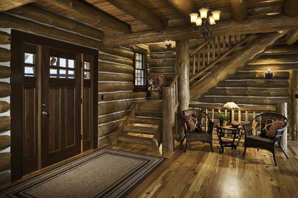 Western Log Home Interiors