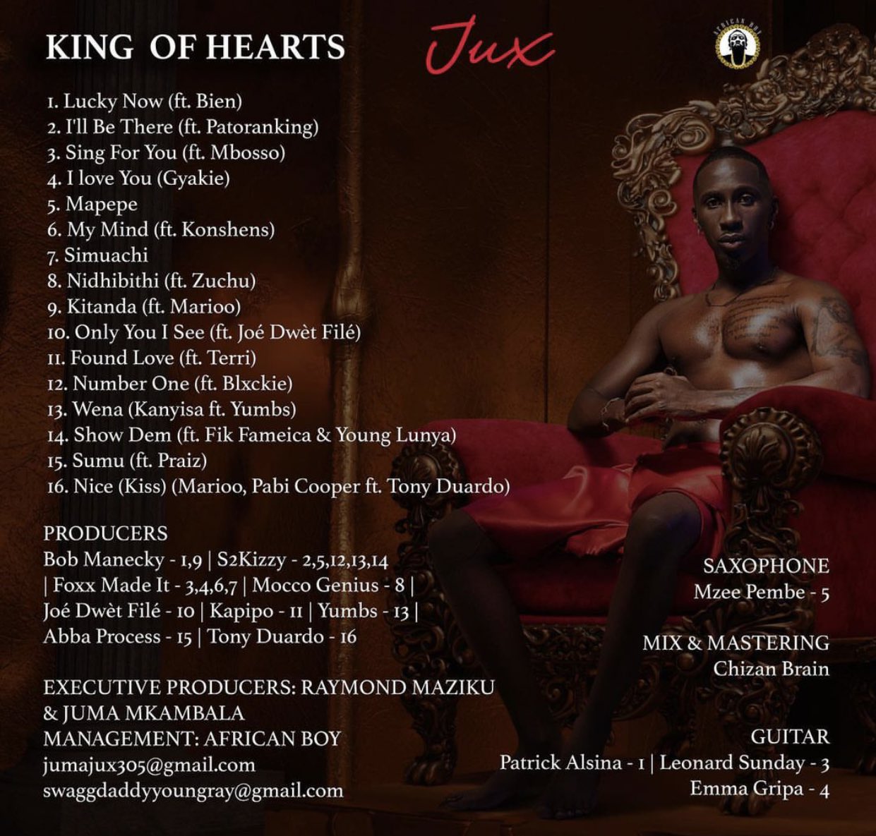 ALBUM | Jux – King of Hearts
