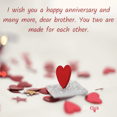 Happy wedding anniversary brother