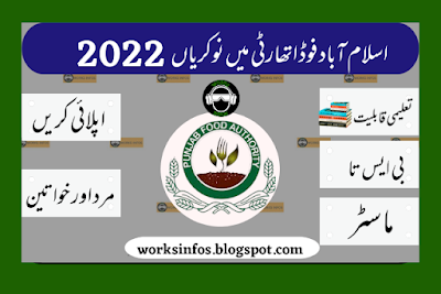 Jobs 2022 with the Islamabad Food Authority (IFA) Jobs