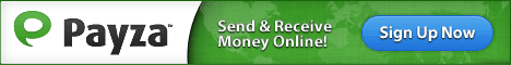 send and receive money with payza
