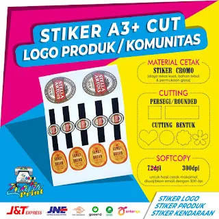 Cetak Stiker Label Kemasan Murah