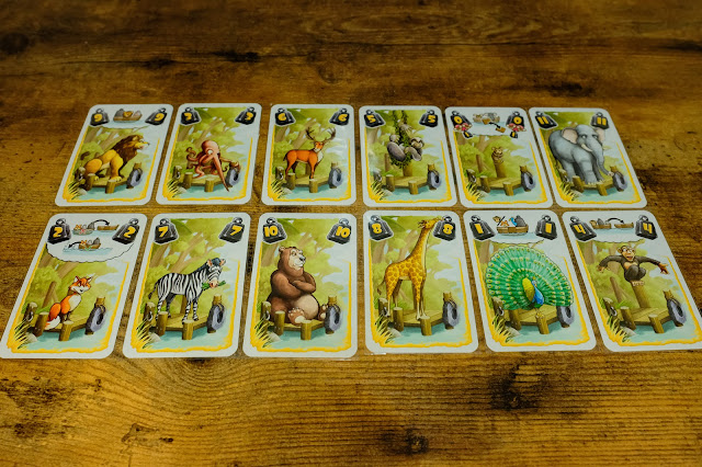 Einer Geht Noch! board game 桌遊 每人相同的12張動物牌