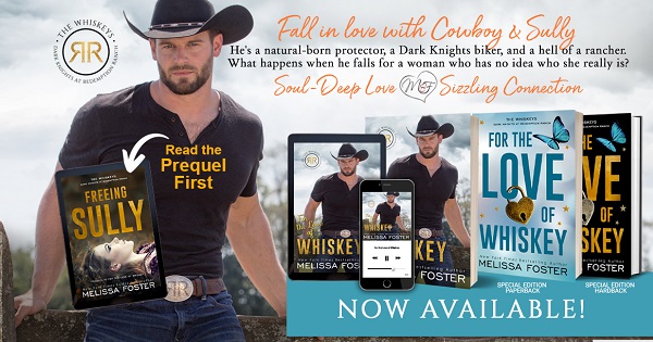 Fall in love with Cowboy and Sully. He’s a natural-born protector, a Dark Knights biker, and a hell of a rancher. What happens when he falls for a woman who has no idea who she really is? Soul-Deep Love. Sizzling Connection. Now Available!