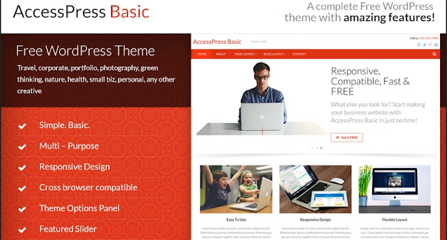 AccessPress Basic Best wordpress templates free