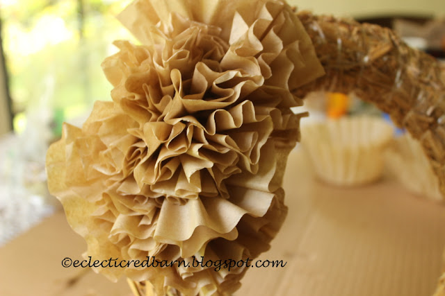 Eclectic Red Barn: Multiple coffee filters on the base