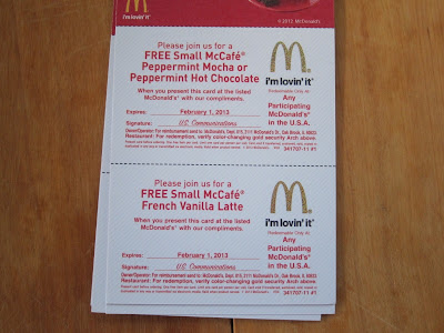 McDonald's McCafe coupons.