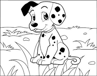 Dalmatian Drawing Step by step