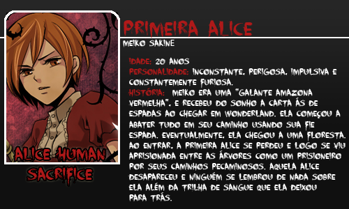 Sonho de vidro: Alice Human Sacrifice