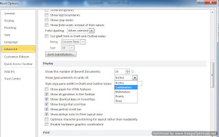 Cara Merubah Ukuran Inchi ke CM di MS Word 2007 - 2010