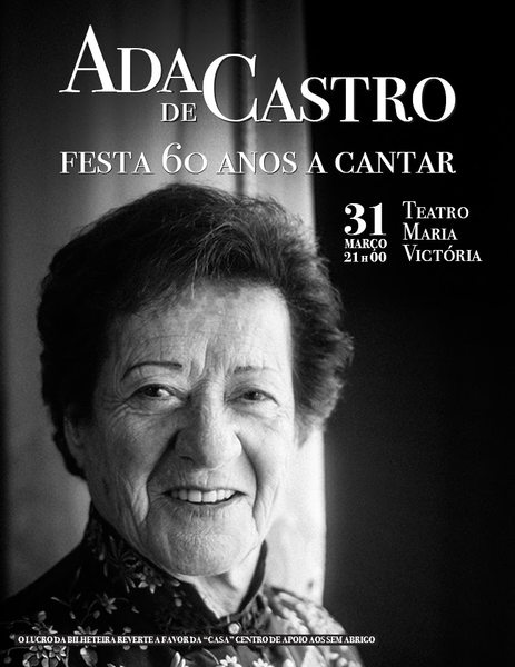 ADA DE CASTRO: uma das vozes mais ativas da cena musical do fado em Lisboa a partir da década de 1960, nasceu no bairro do Castelo.