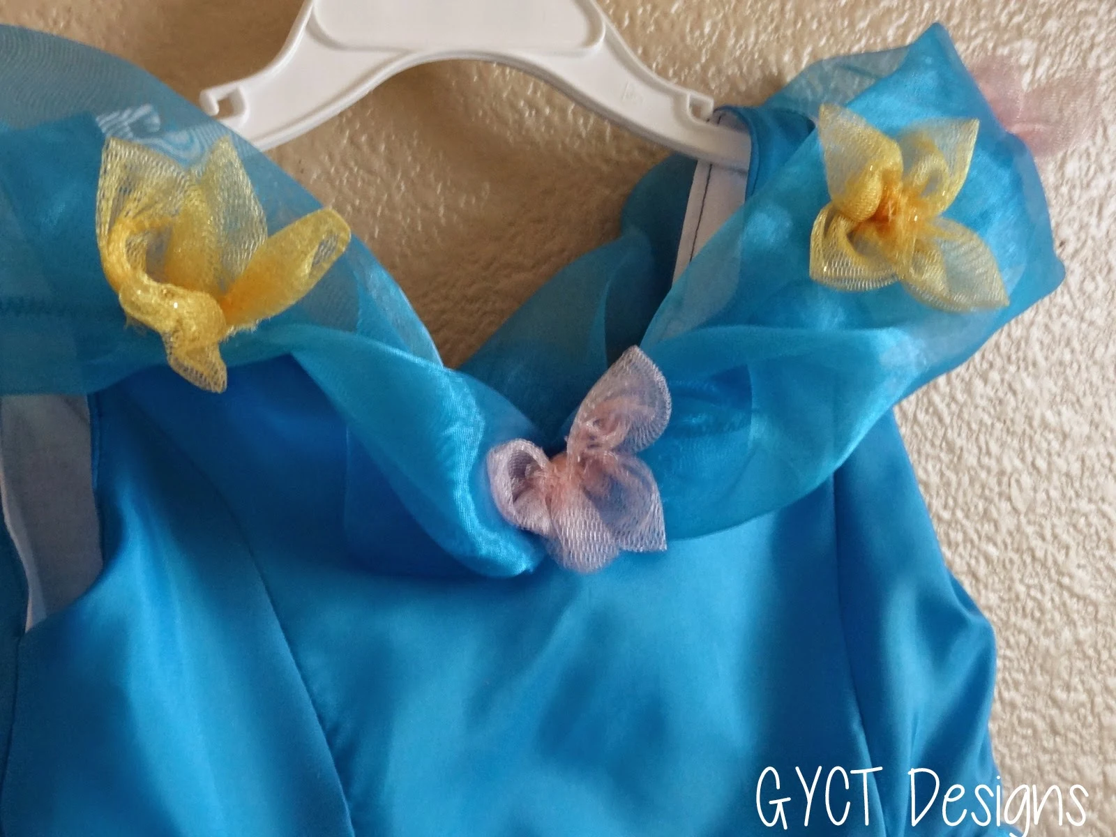 blue princess cinderella party dress