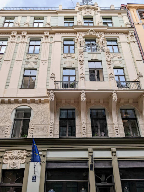 Friedrich Scheffel, Art Nouveau architecture, Riga, Latvia