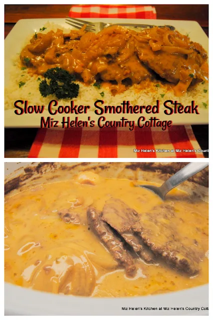 Slow Cooker Smothered Steak at Miz Helen's Country Cottage